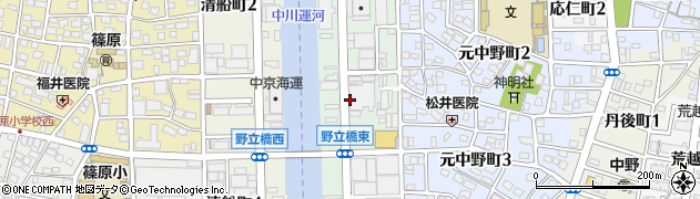 愛知県名古屋市中川区清川町周辺の地図