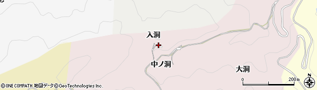愛知県豊田市大蔵連町（入洞）周辺の地図