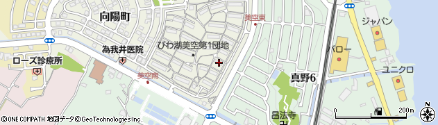 滋賀県大津市美空町1-12周辺の地図