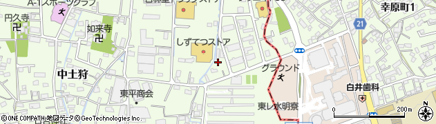 静岡県駿東郡長泉町中土狩323周辺の地図