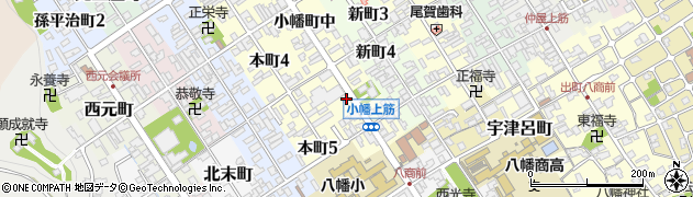 滋賀県近江八幡市小幡町上周辺の地図