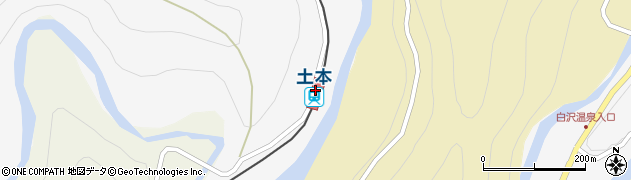 土本駅周辺の地図