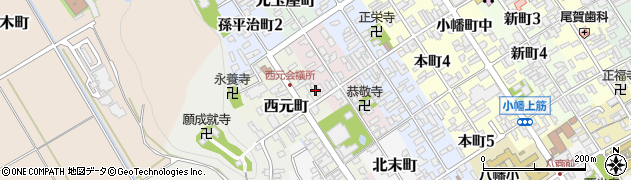 滋賀県近江八幡市西元町15周辺の地図