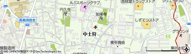 静岡県駿東郡長泉町中土狩498周辺の地図
