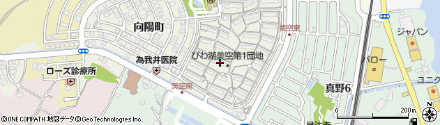 滋賀県大津市美空町1-22周辺の地図