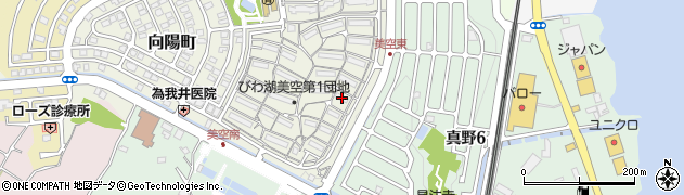 滋賀県大津市美空町1-10周辺の地図