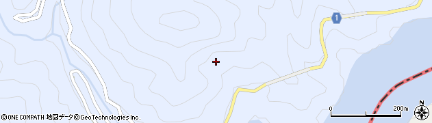 愛知県豊根村（北設楽郡）古真立（一ノ代）周辺の地図