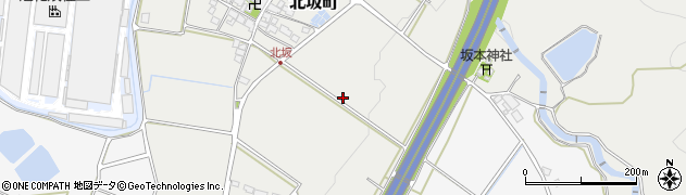 滋賀県東近江市北坂町周辺の地図
