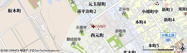 滋賀県近江八幡市西元町33周辺の地図