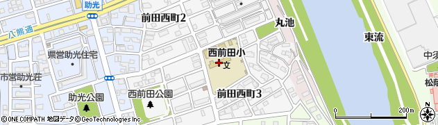 名古屋市立西前田小学校周辺の地図