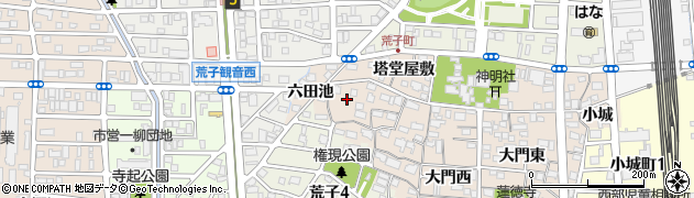 愛知県名古屋市中川区荒子町（大和ケ池）周辺の地図