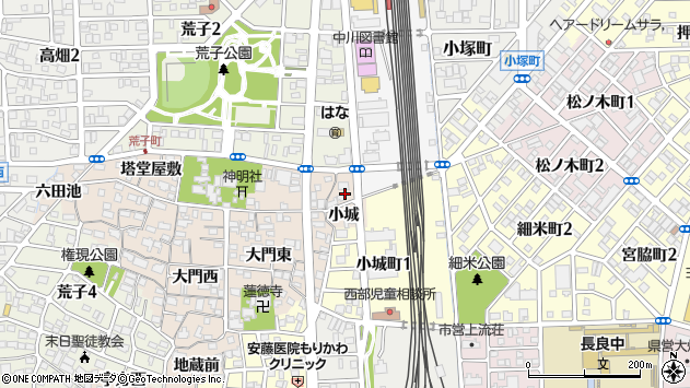 〒454-0861 愛知県名古屋市中川区荒子町の地図