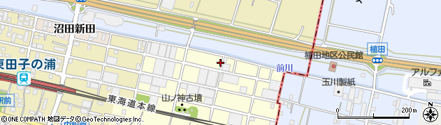 静岡県富士市東柏原新田周辺の地図