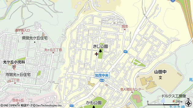 〒411-0023 静岡県三島市加茂の地図