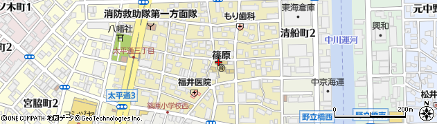 愛知県名古屋市中川区上脇町周辺の地図