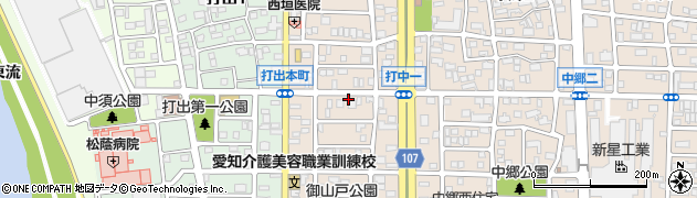 愛知県名古屋市中川区打中周辺の地図