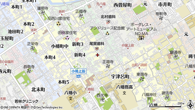 〒523-0869 滋賀県近江八幡市魚屋町上の地図