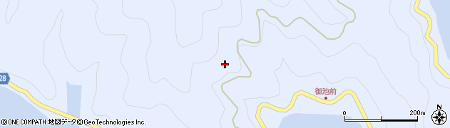 愛知県豊根村（北設楽郡）古真立（浅山）周辺の地図