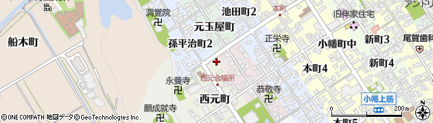 滋賀県近江八幡市西元町27周辺の地図