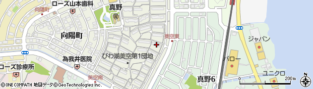 滋賀県大津市美空町1-6周辺の地図