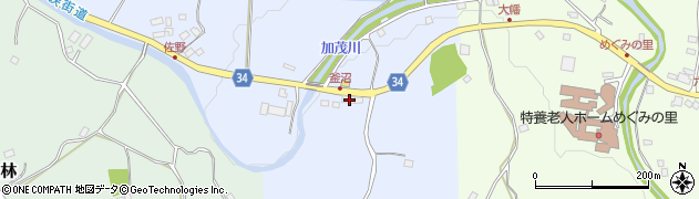千葉県鴨川市釜沼568周辺の地図