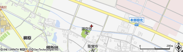 愛知県愛西市本部田町（本西）周辺の地図