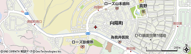 滋賀県大津市向陽町21周辺の地図