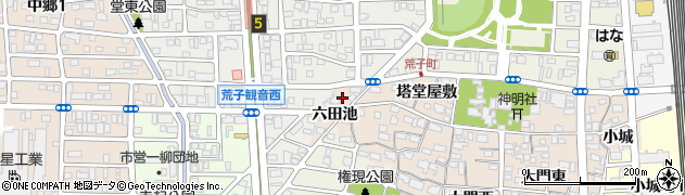 愛知県名古屋市中川区荒子町塔堂屋敷周辺の地図