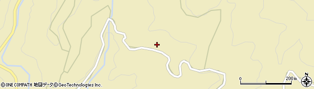 愛知県設楽町（北設楽郡）八橋（東知生）周辺の地図