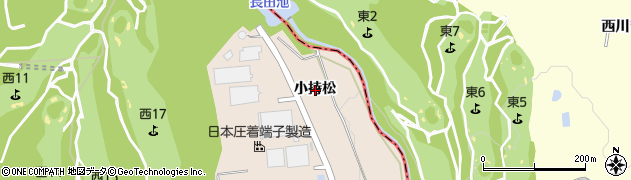 愛知県みよし市黒笹町小持松周辺の地図