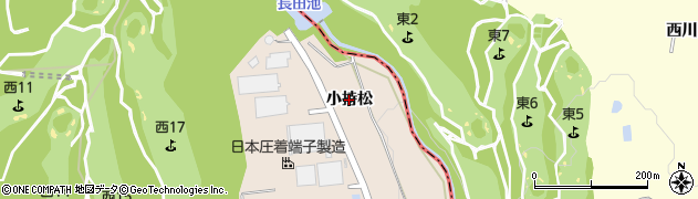 愛知県みよし市黒笹町（小持松）周辺の地図