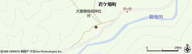 滋賀県東近江市君ケ畑町821周辺の地図