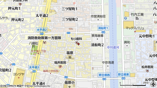 〒454-0833 愛知県名古屋市中川区上脇町の地図