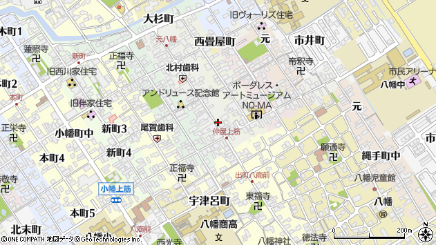 〒523-0863 滋賀県近江八幡市仲屋町上の地図
