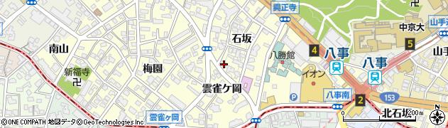 愛知県名古屋市昭和区広路町石坂26周辺の地図