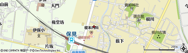 愛知県豊田市東保見町（大門）周辺の地図