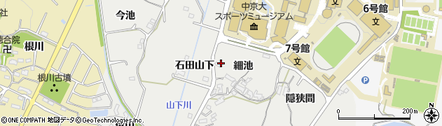 愛知県豊田市貝津町細池8周辺の地図