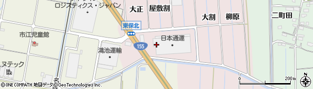 愛知県愛西市東保町（昭和）周辺の地図