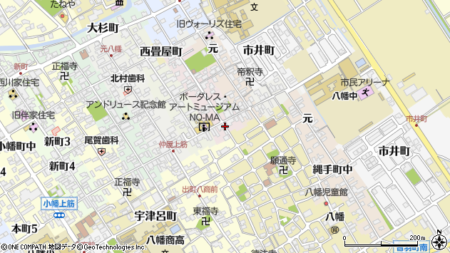 〒523-0846 滋賀県近江八幡市博労町上の地図