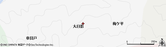 愛知県豊田市桑田和町（大日影）周辺の地図