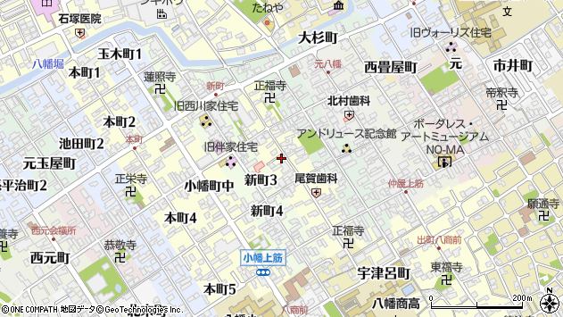 〒523-0868 滋賀県近江八幡市魚屋町中の地図