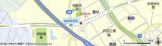 愛知県豊田市御船町（寺脇）周辺の地図