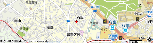 愛知県名古屋市昭和区広路町石坂25周辺の地図