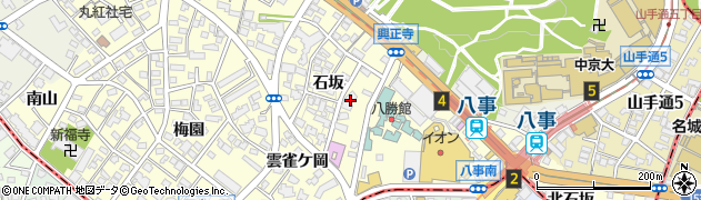 愛知県名古屋市昭和区広路町石坂13周辺の地図