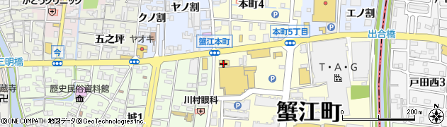 ブックオフ　愛知蟹江店周辺の地図