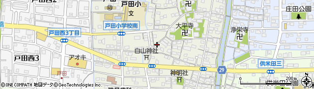 愛知県名古屋市中川区戸田周辺の地図