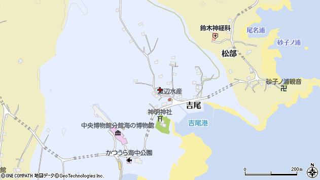 〒299-5242 千葉県勝浦市吉尾の地図