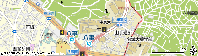 中京大学　生協プラザリーブル書籍周辺の地図