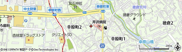 静岡県三島市幸原町周辺の地図