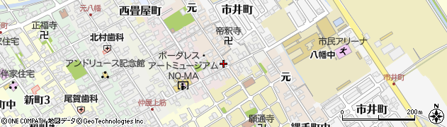 滋賀県近江八幡市慈恩寺町上12周辺の地図